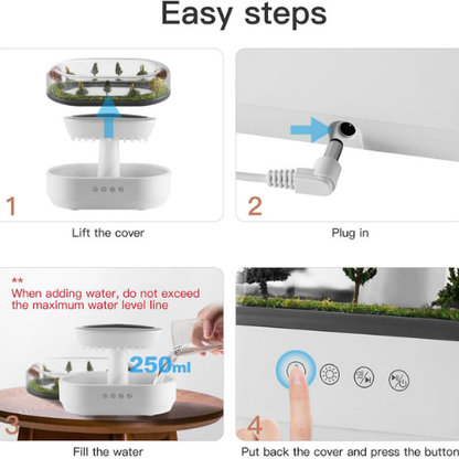 Raindrop Aroma Diffuser bedroom living room Waabel Market UAE
