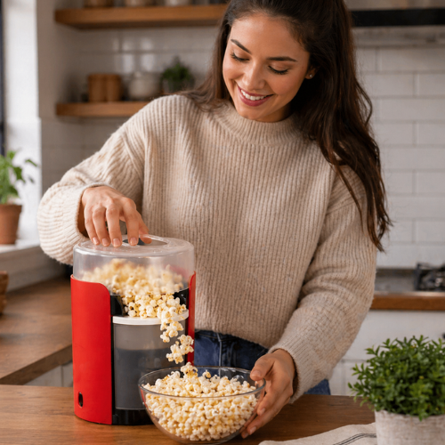 Hot Air Popcorn Maker compact design Waabel Market UAE